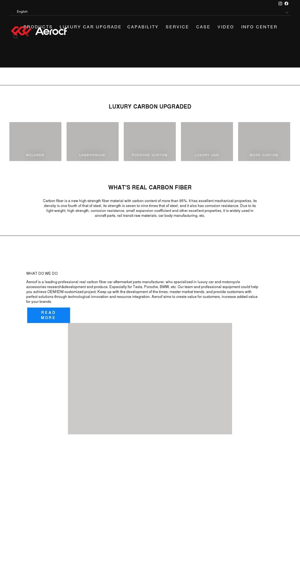 aerocf.com shopify website screenshot