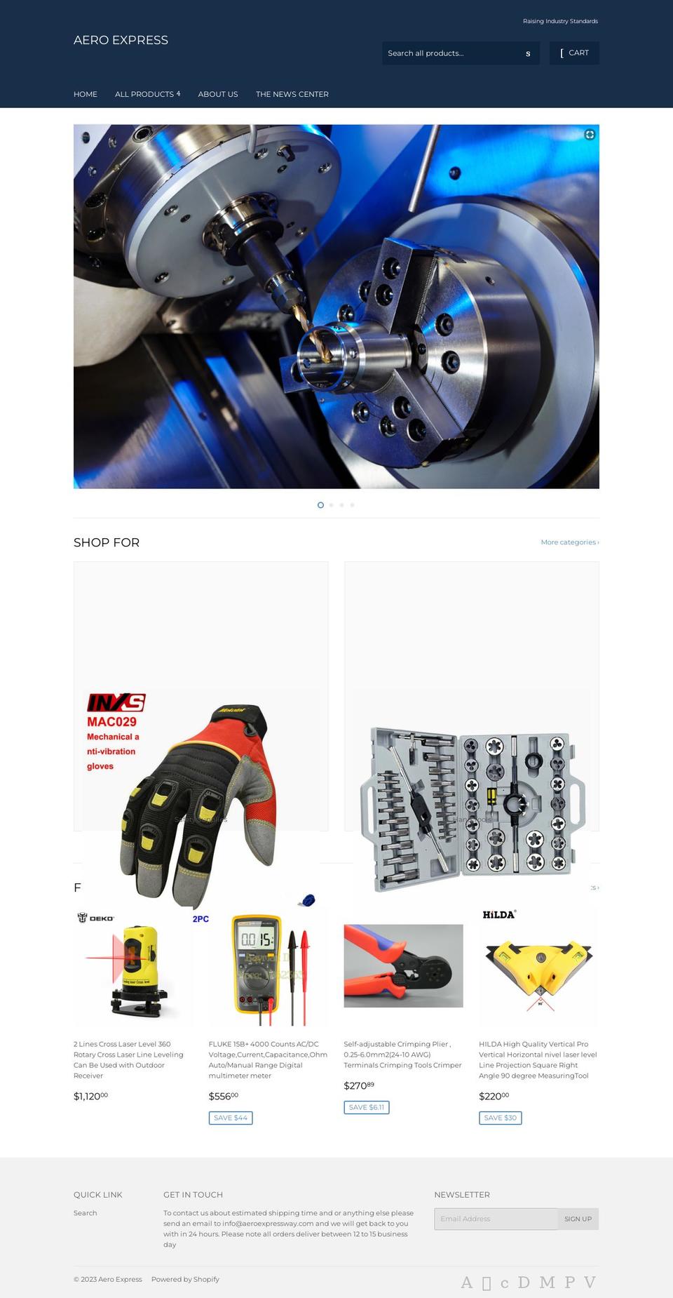 aeroexpressway.com — Shopify storefront screenshot