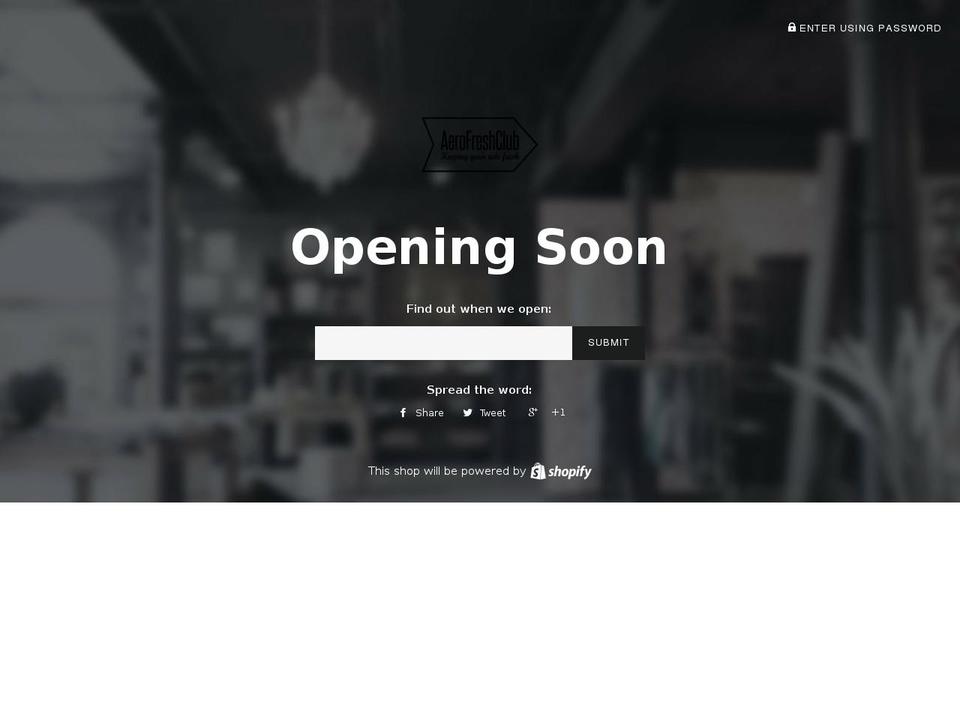 aerofreshclub.com — Shopify storefront screenshot