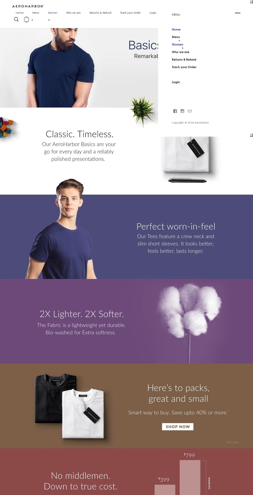 aeroharbor.com — Shopify storefront screenshot