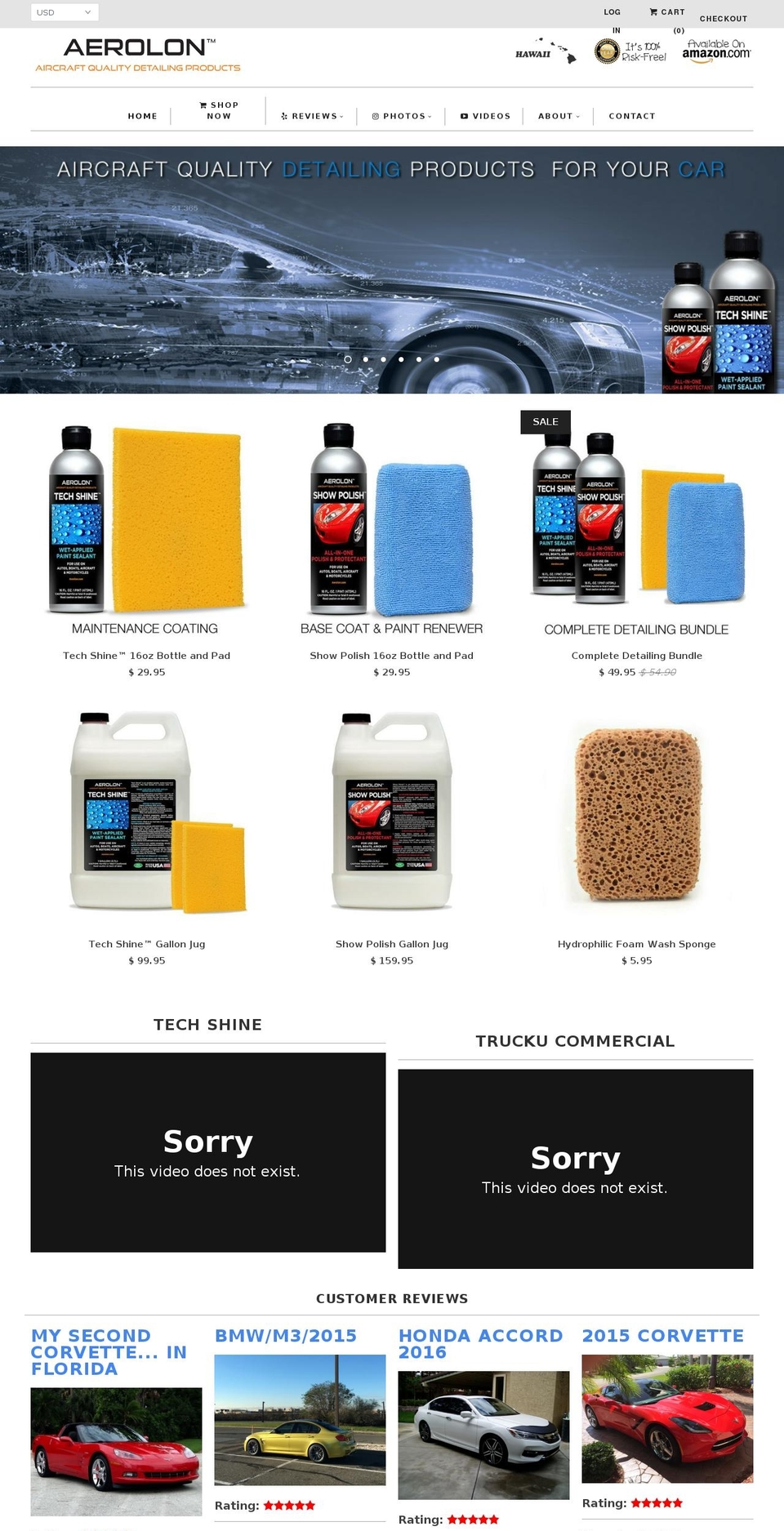 aerolon.com shopify website screenshot