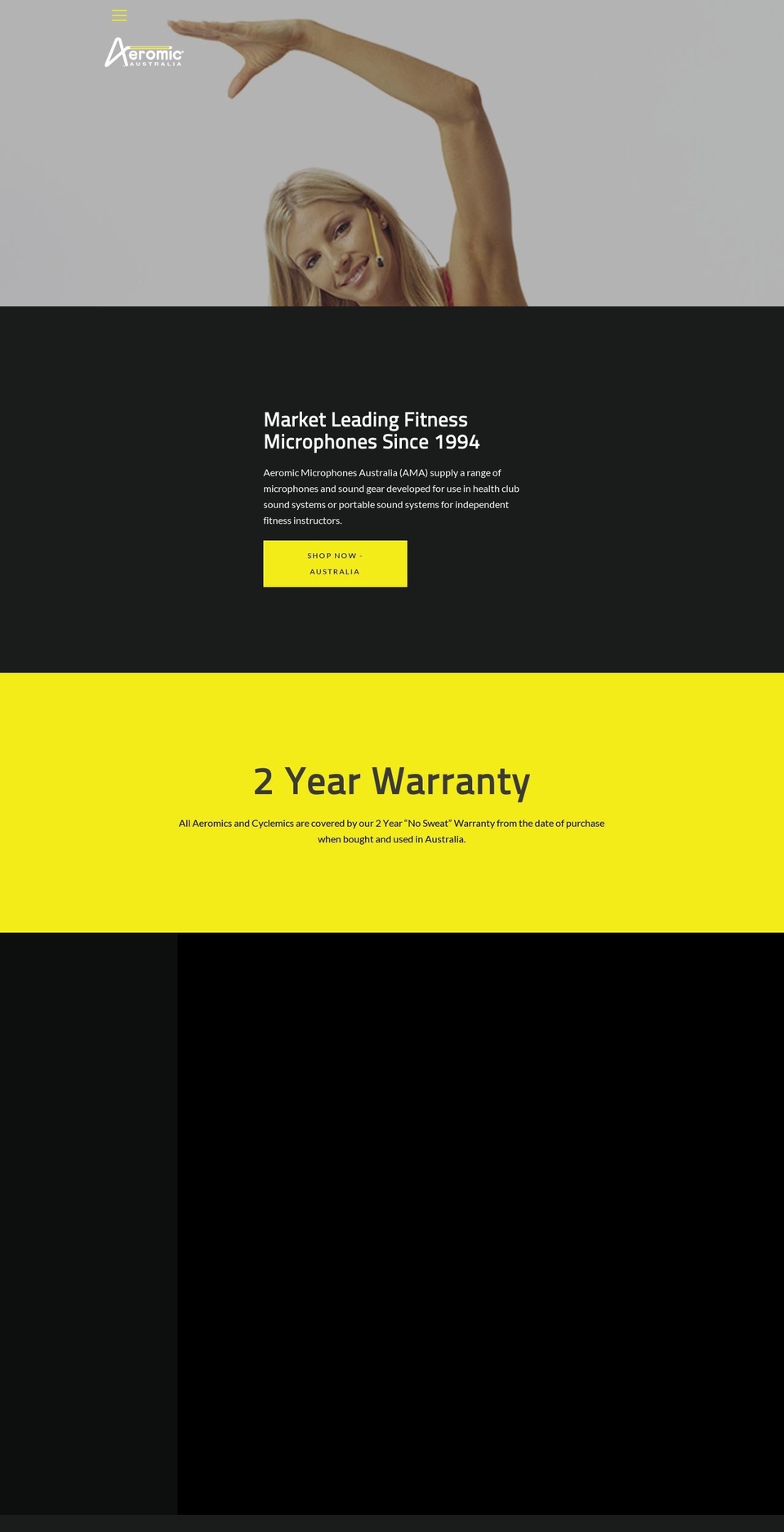 aeromic.com shopify website screenshot