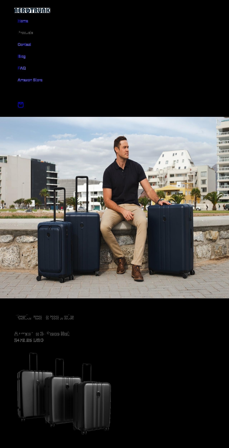 aerotrunk.com shopify website screenshot