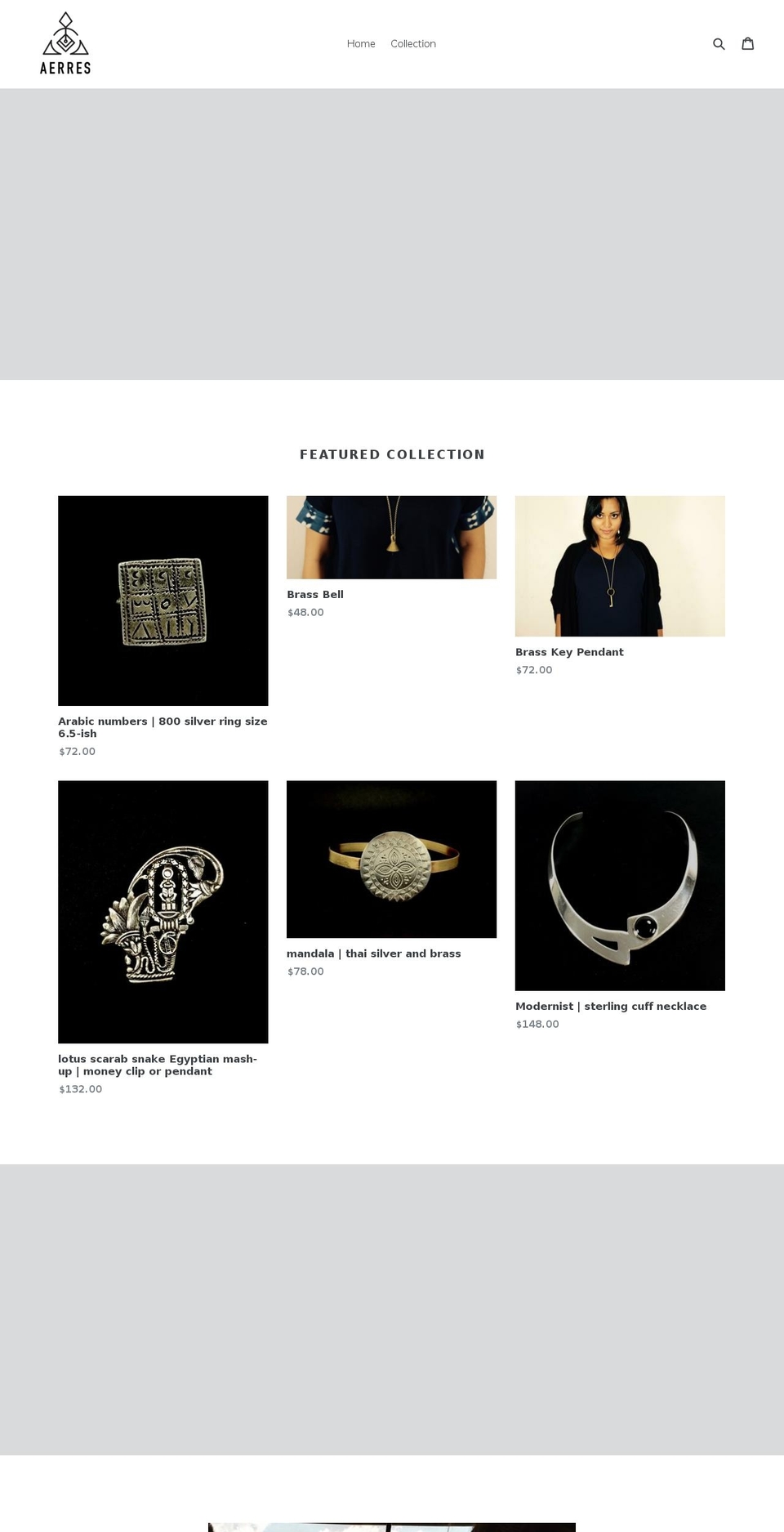 aerres.com shopify website screenshot