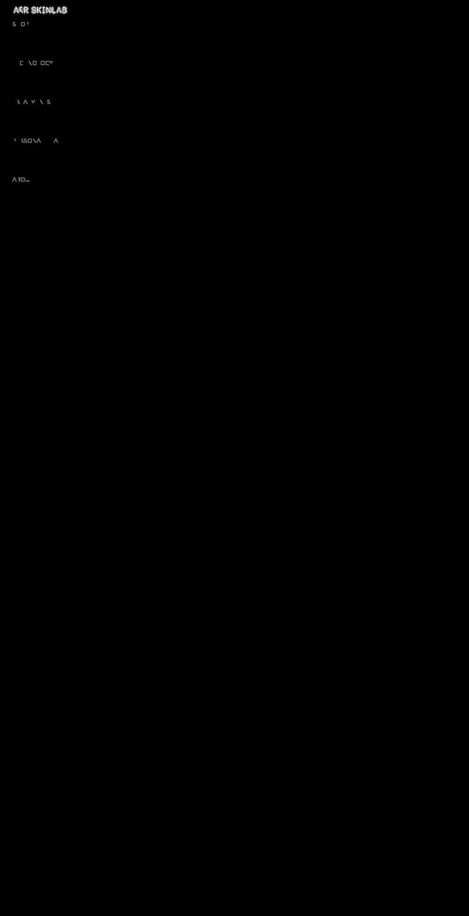 aerskinlab.com shopify website screenshot
