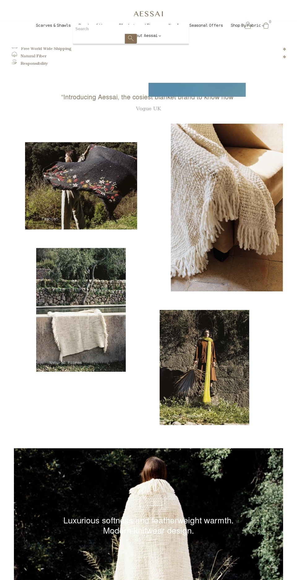 aessai.com shopify website screenshot