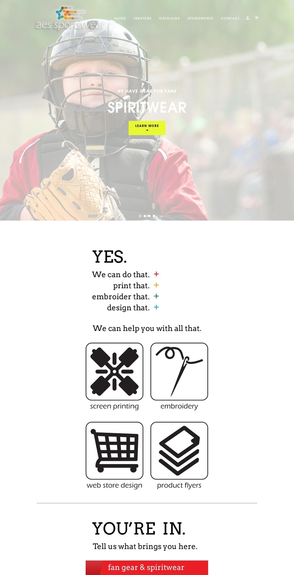 aessportswear.com shopify website screenshot