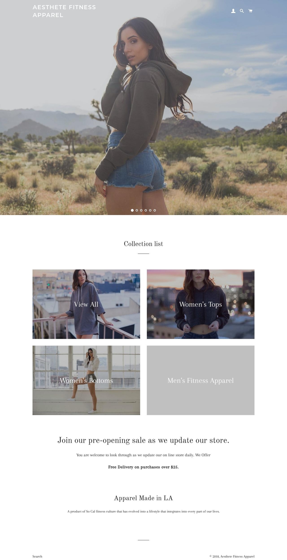 aesthetefitness.com shopify website screenshot