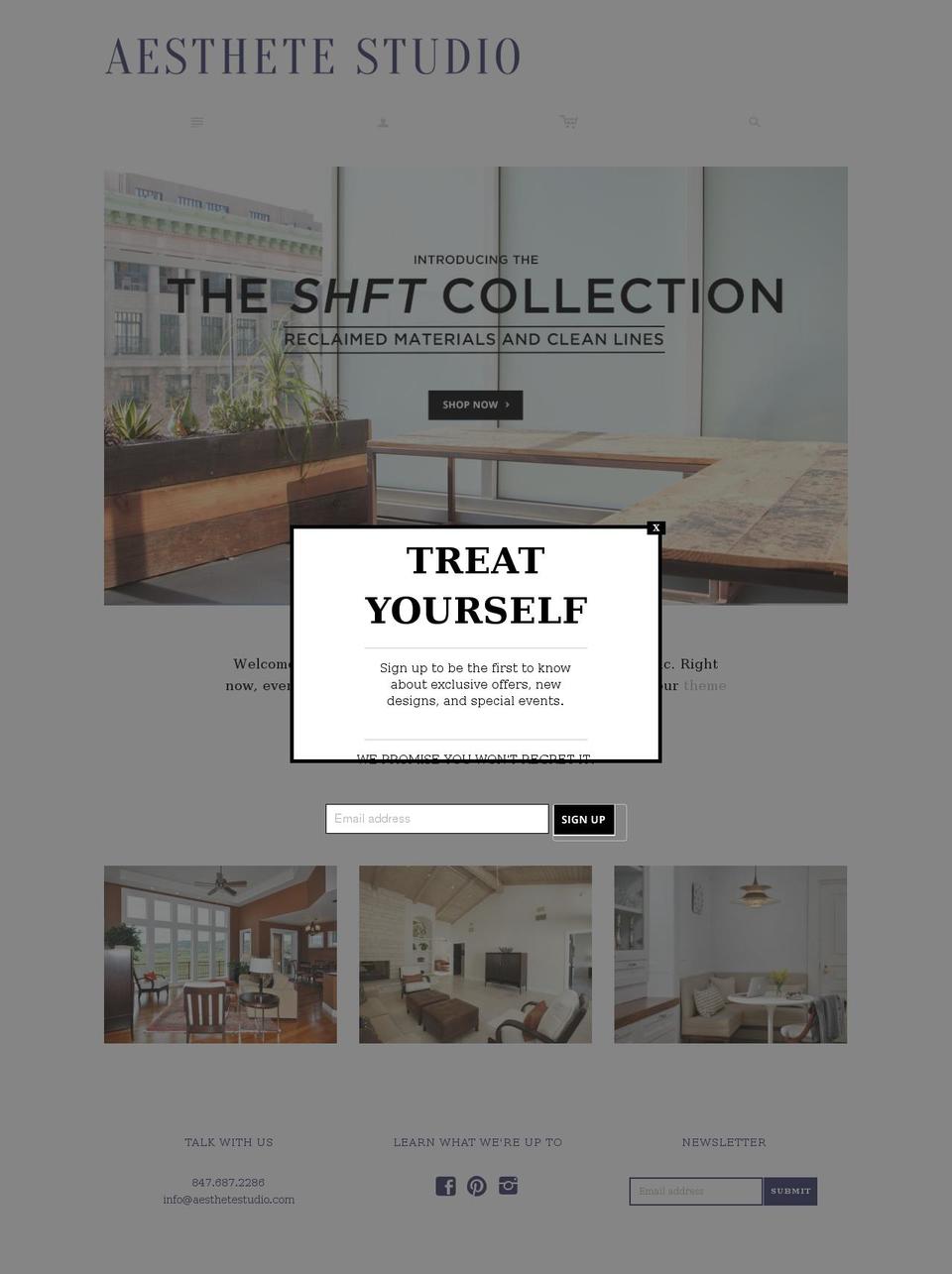 aesthetestudio.com shopify website screenshot