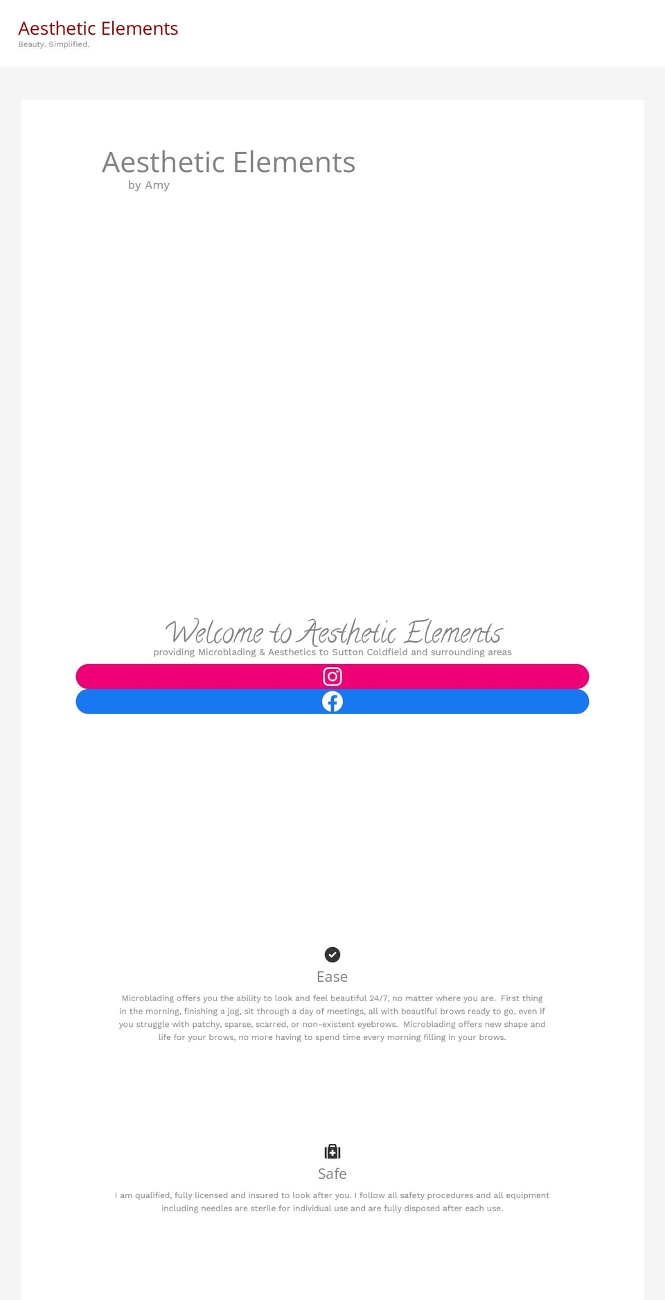 aesthetic-elements.com — Shopify storefront screenshot