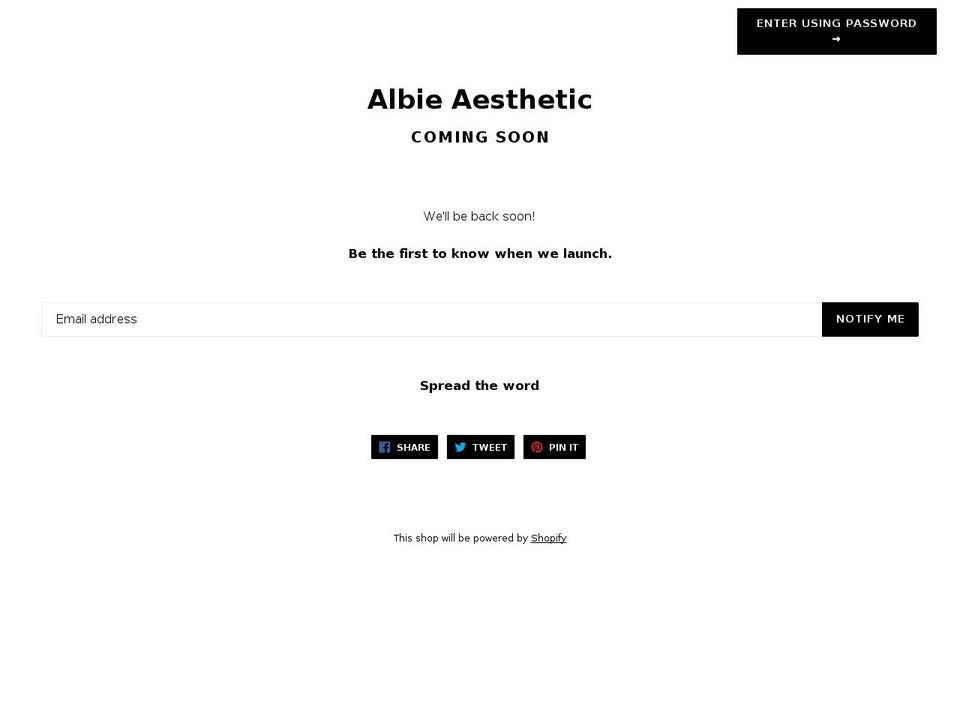 aestheticbands.com — Shopify storefront screenshot
