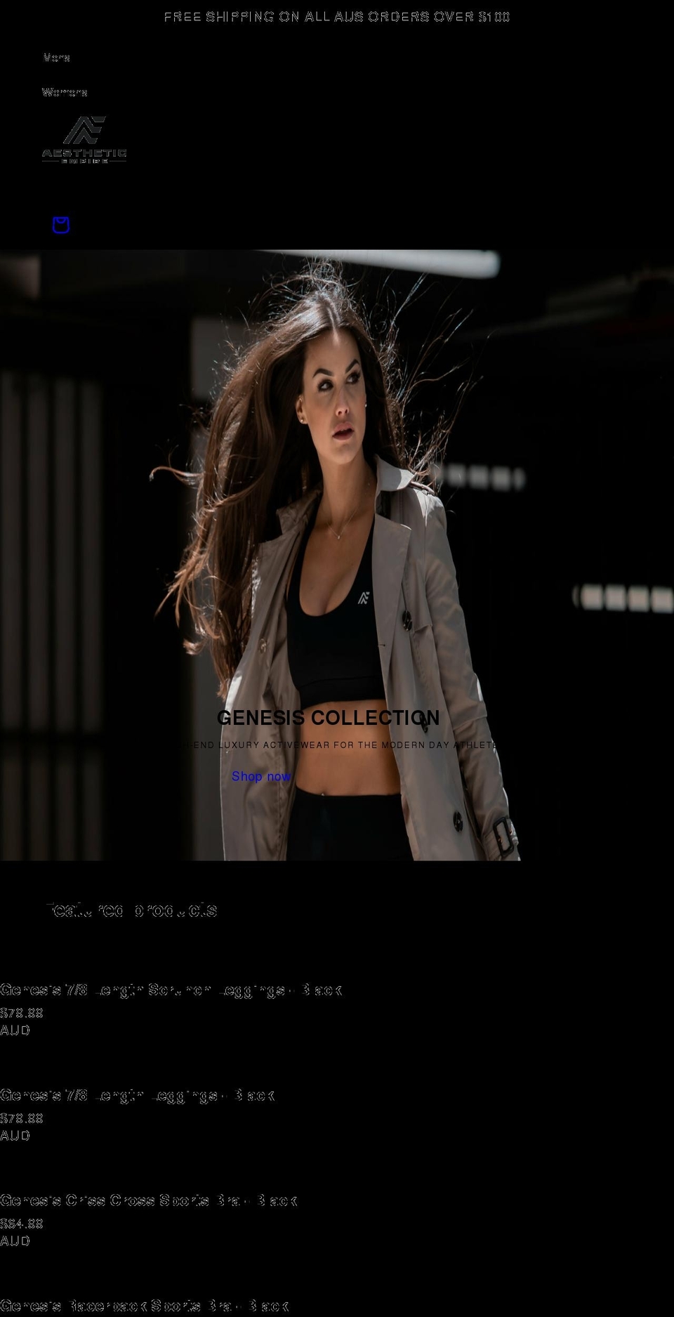 aestheticempire.com shopify website screenshot