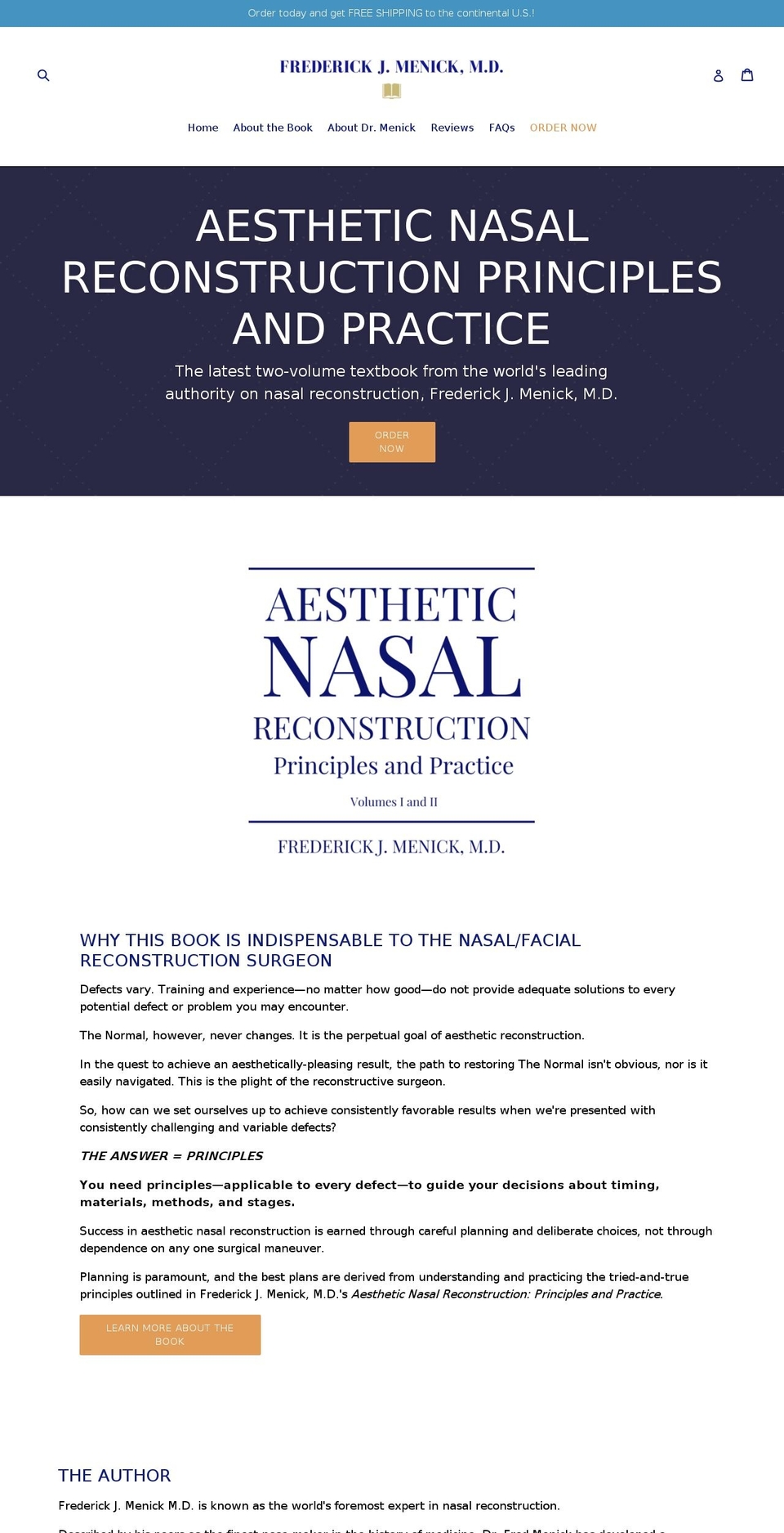 aestheticnasalreconstruction.com — Shopify storefront screenshot