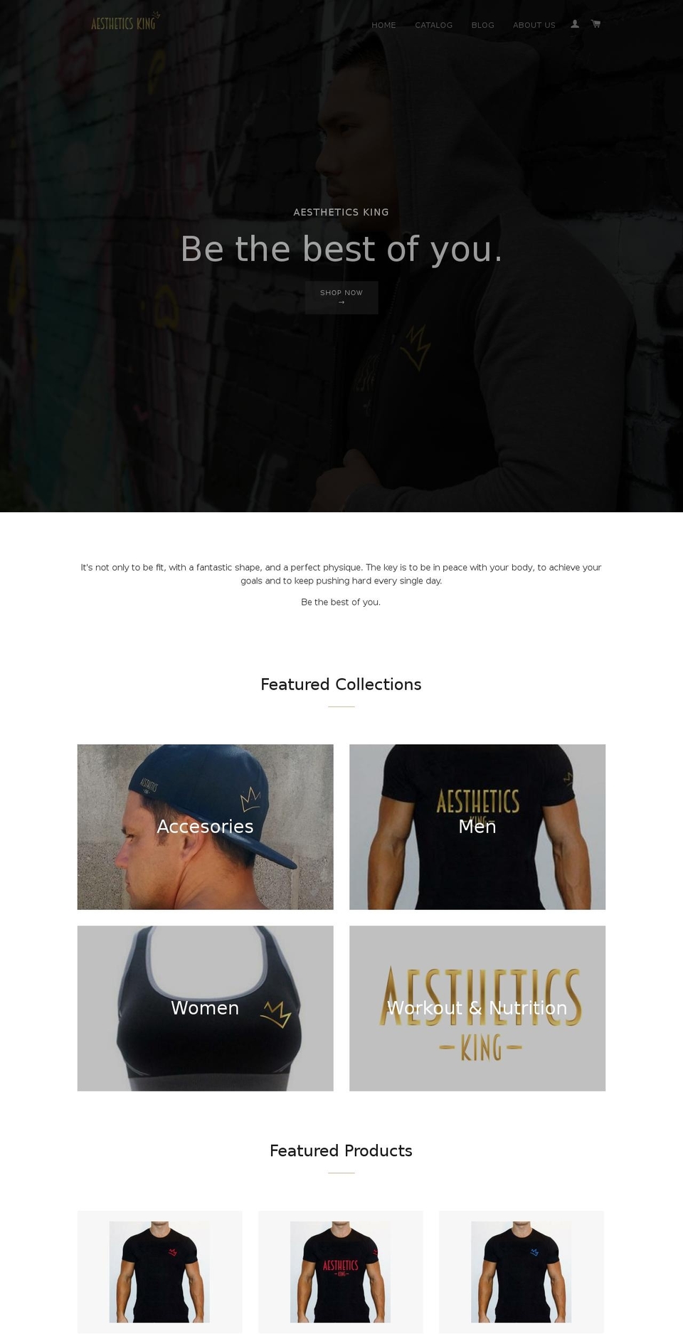 aestheticsking.com — Shopify storefront screenshot