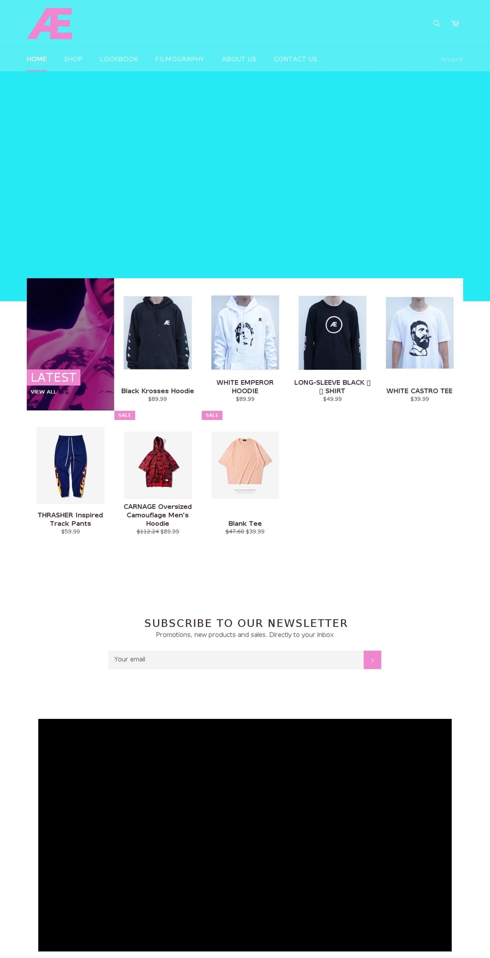 aestheticworldwide.com — Shopify storefront screenshot
