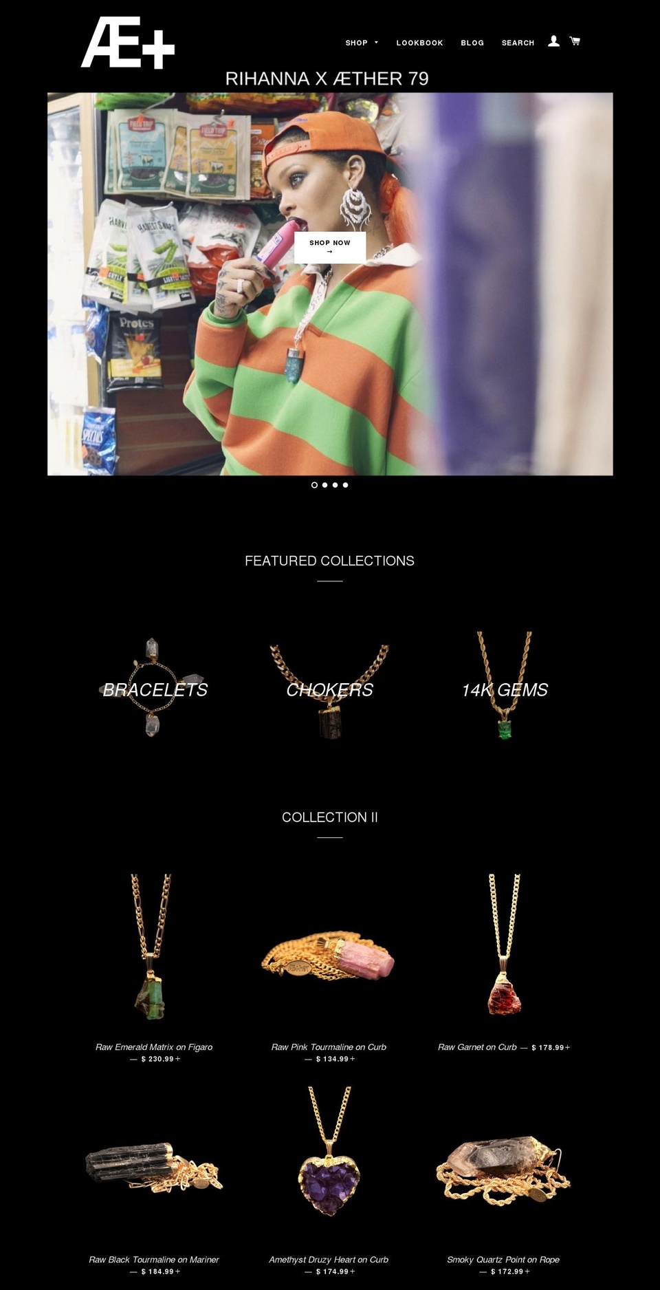 aether79.com shopify website screenshot