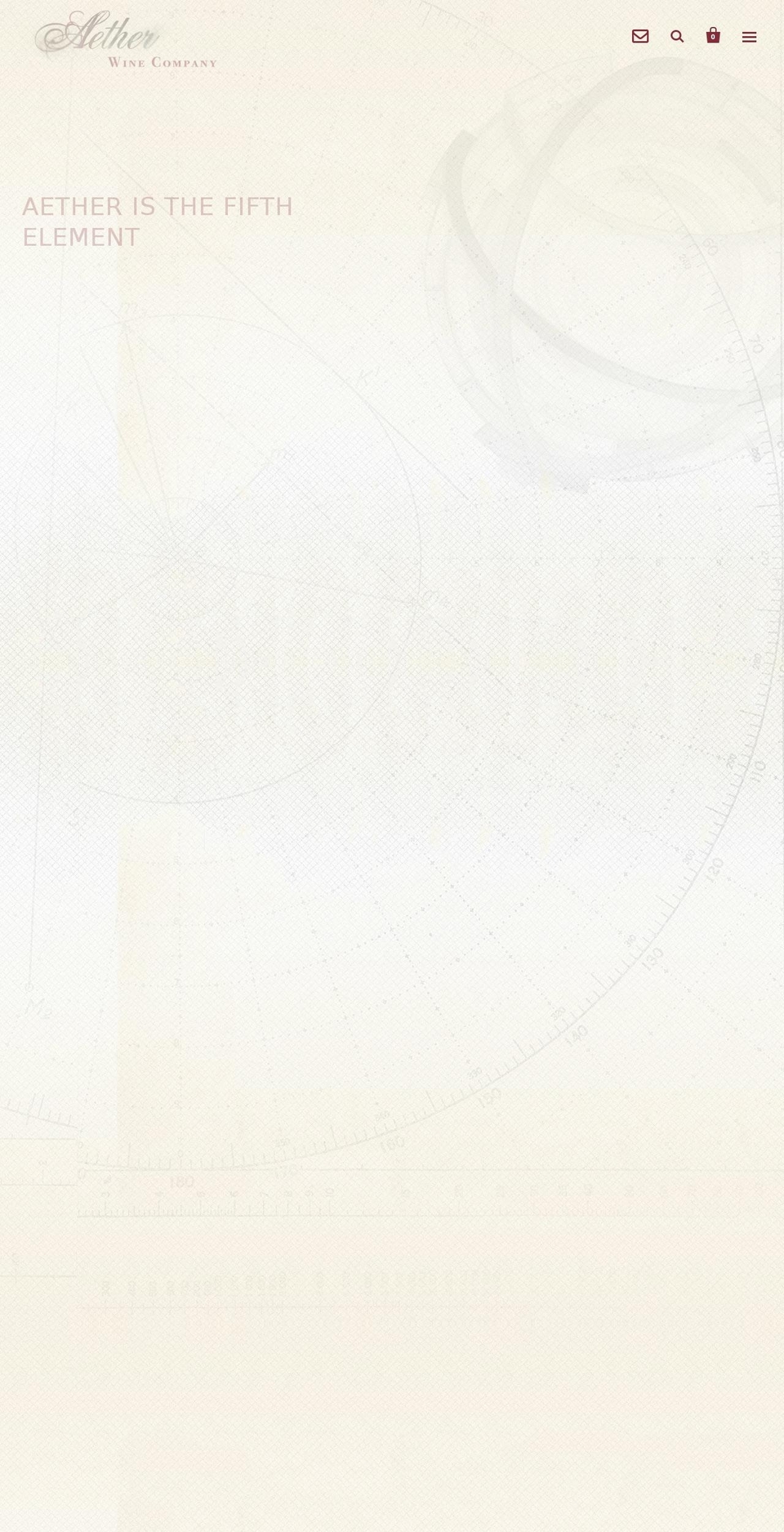 aetherwines.com shopify website screenshot