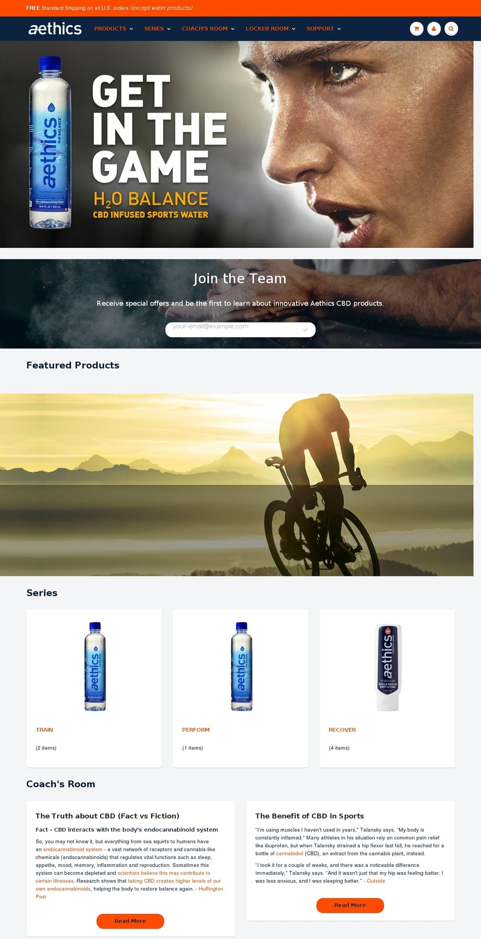 aethics.com — Shopify storefront screenshot