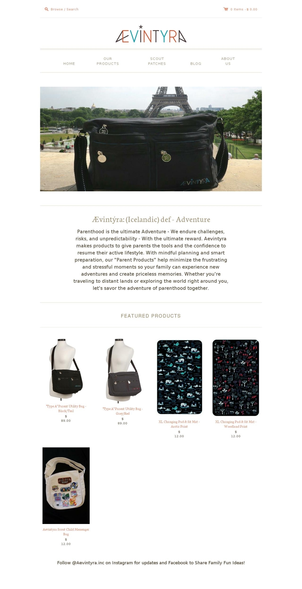 aevintyra.com shopify website screenshot