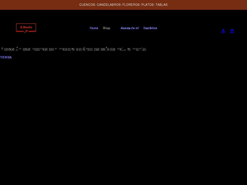 aewoods.online shopify website screenshot