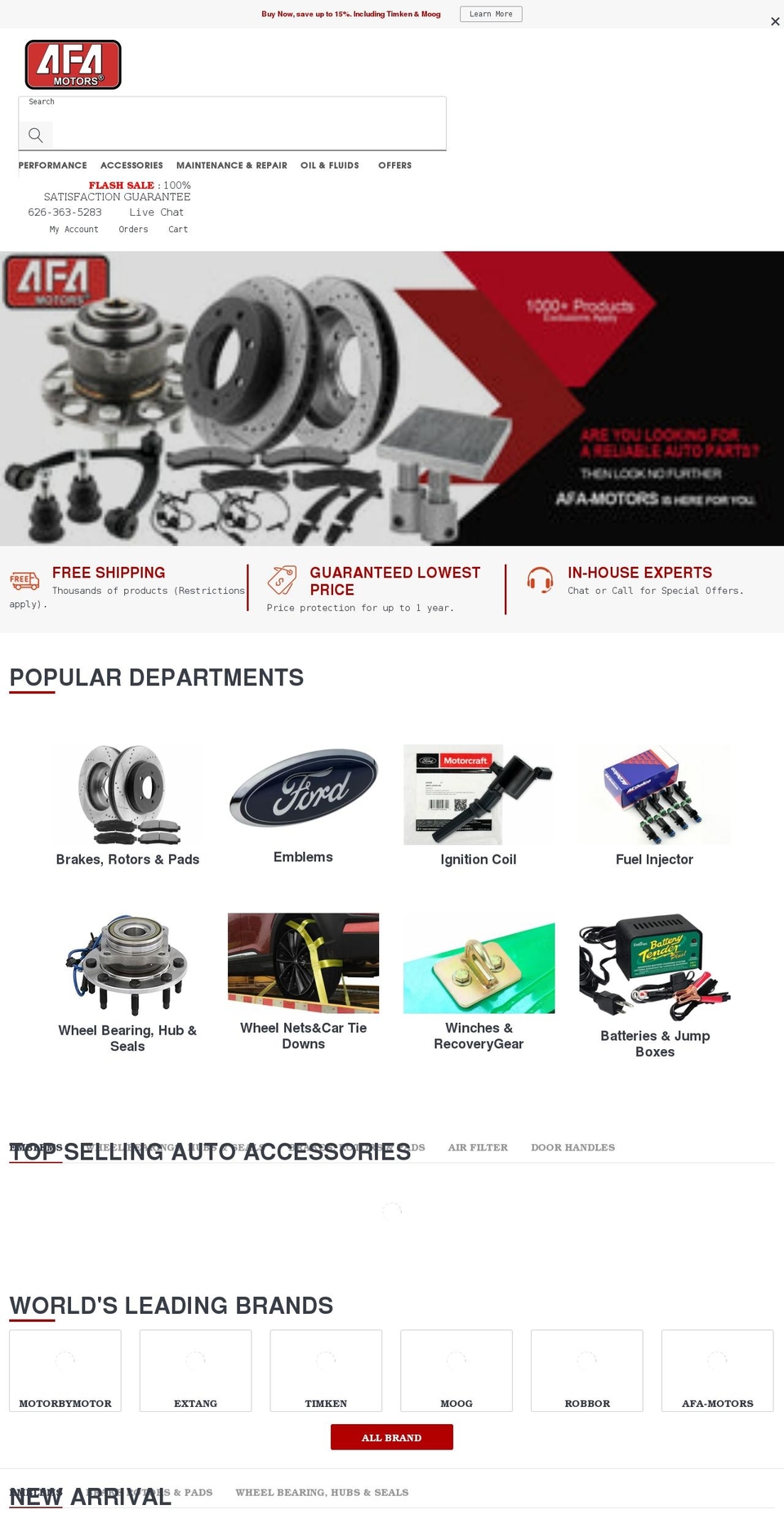 afa-motors.com shopify website screenshot
