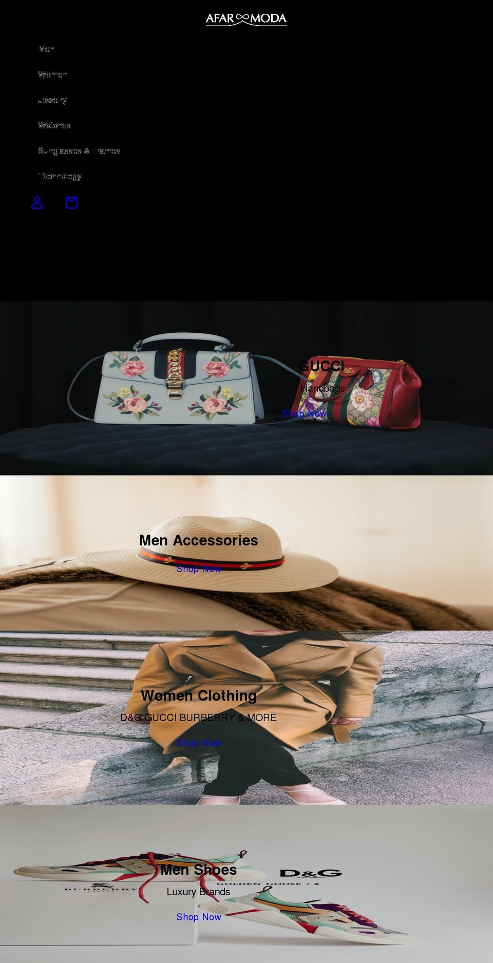 afarmoda.com shopify website screenshot