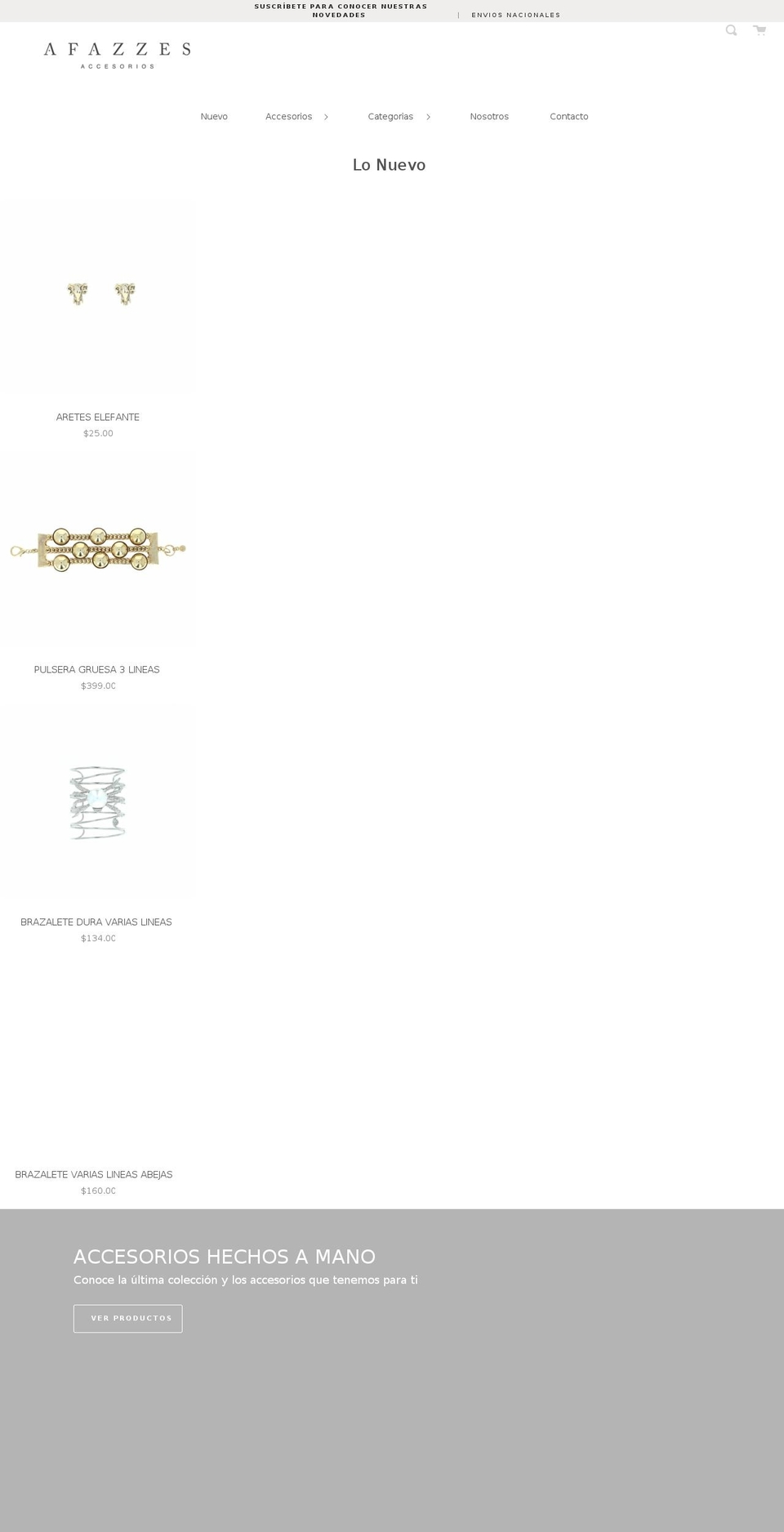afazzes.com shopify website screenshot