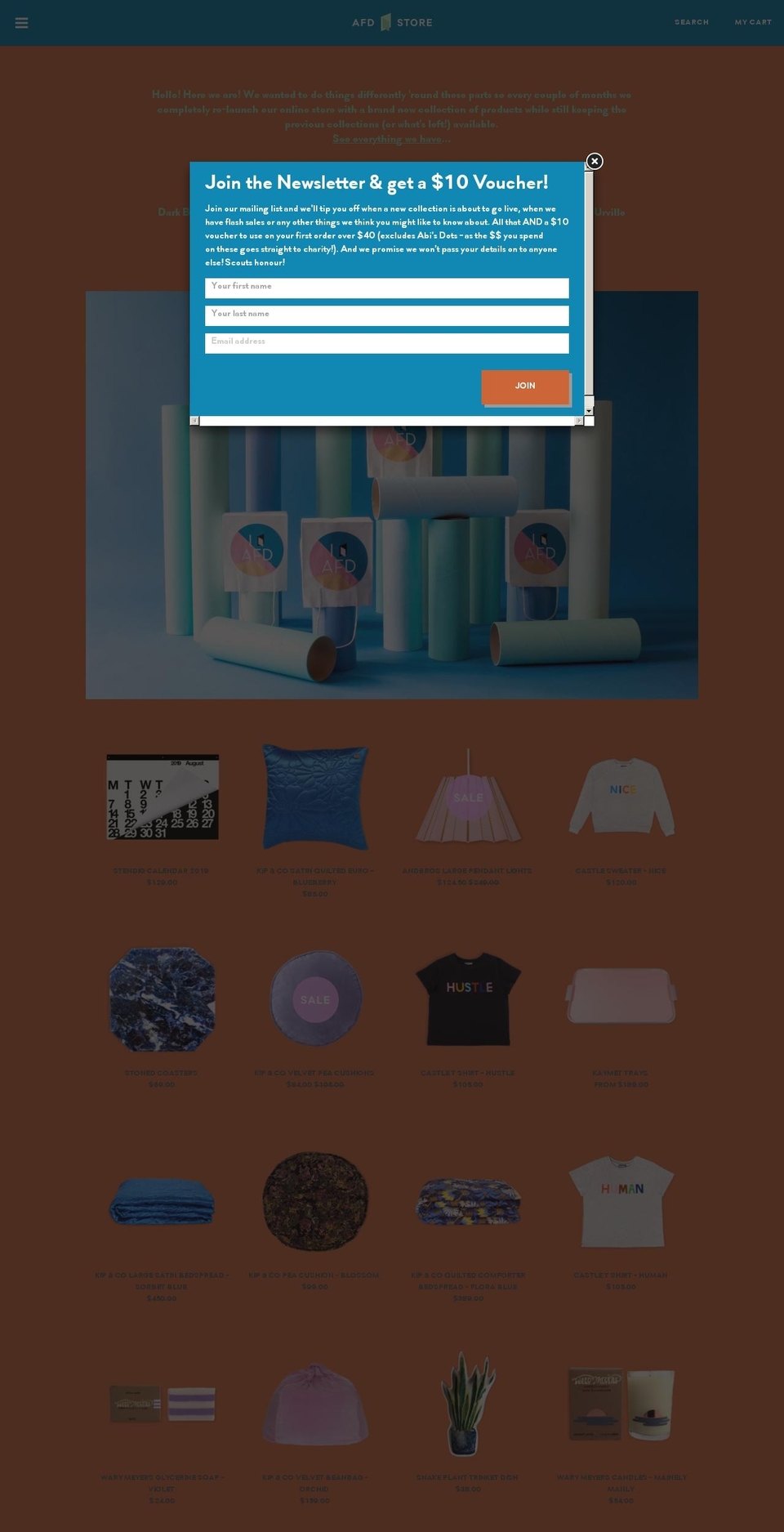 afdstore.com shopify website screenshot