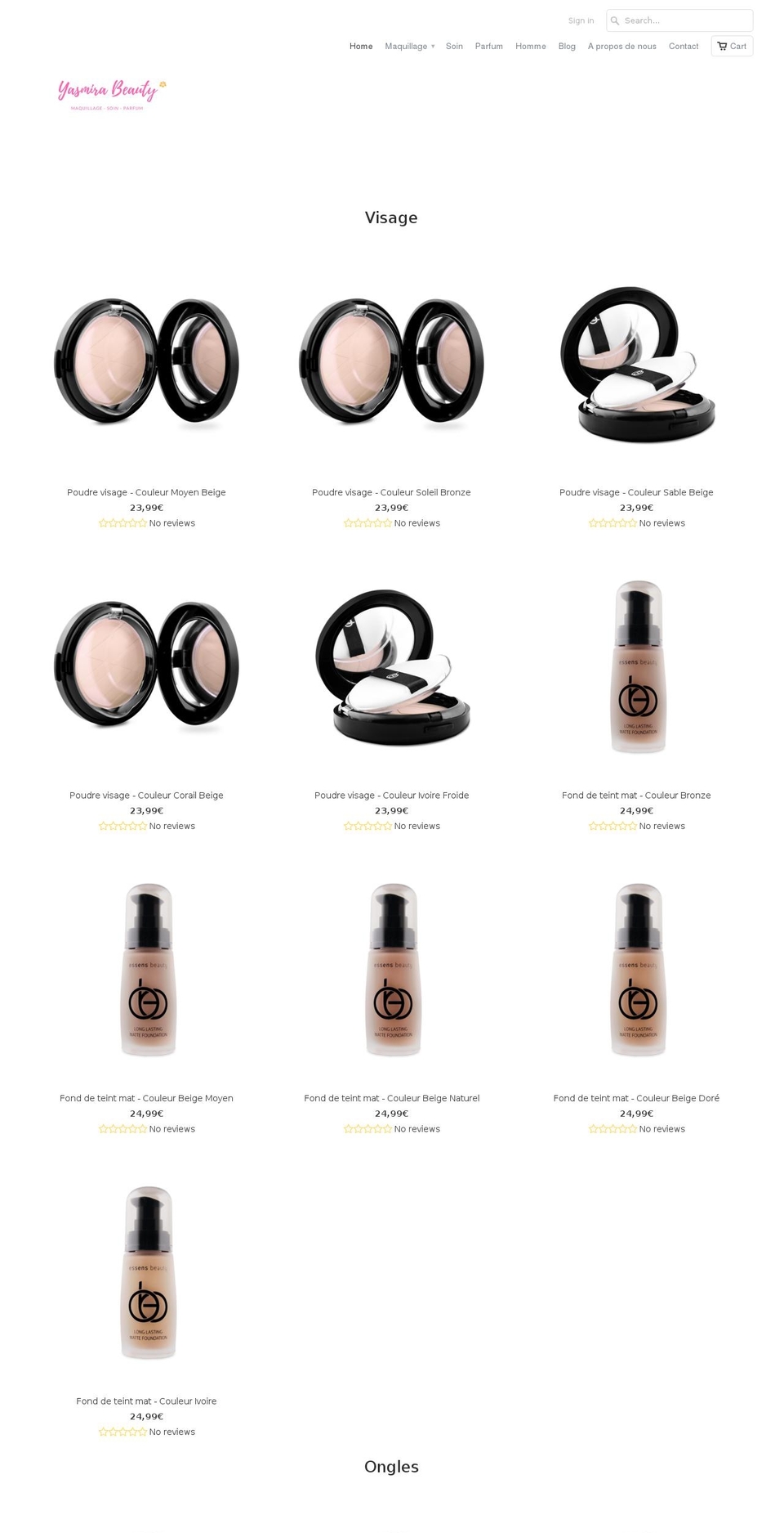 affaireshop.com — Shopify storefront screenshot