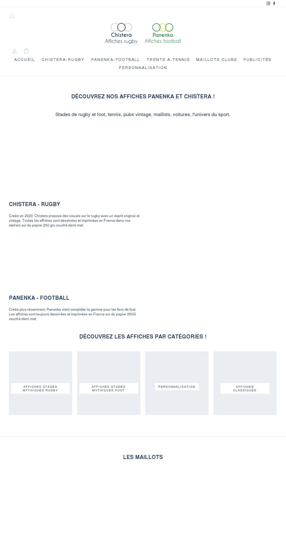 affichechistera-panenka.fr shopify website screenshot