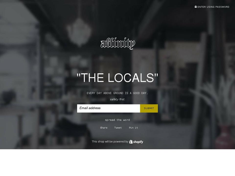 affinity-studios.com shopify website screenshot
