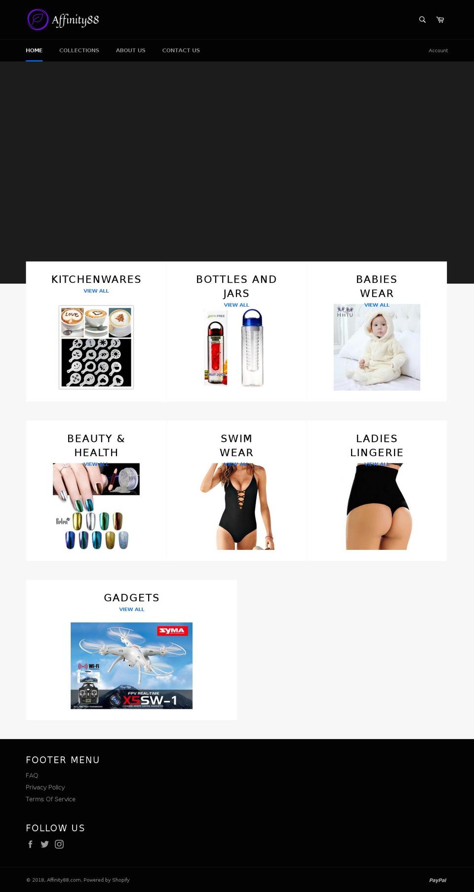 affinity88.com — Shopify storefront screenshot