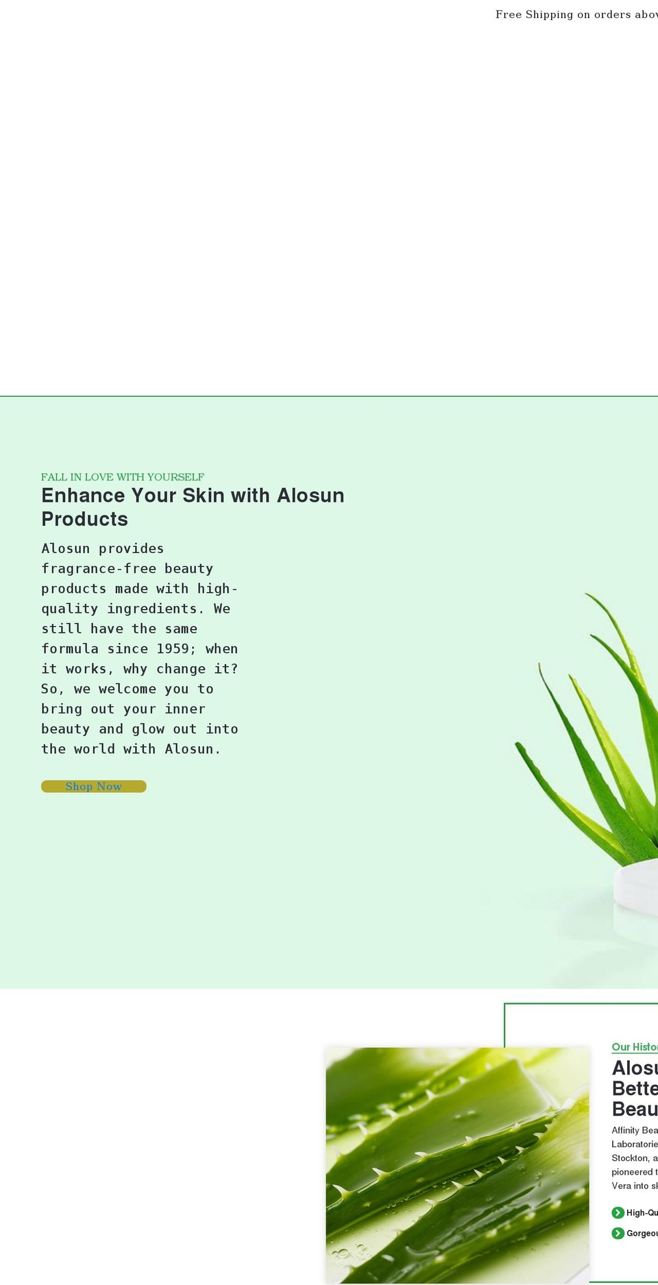 affinitybeautybrands.com shopify website screenshot