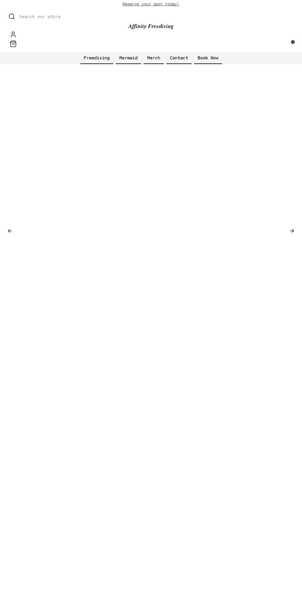 affinitydive.com shopify website screenshot