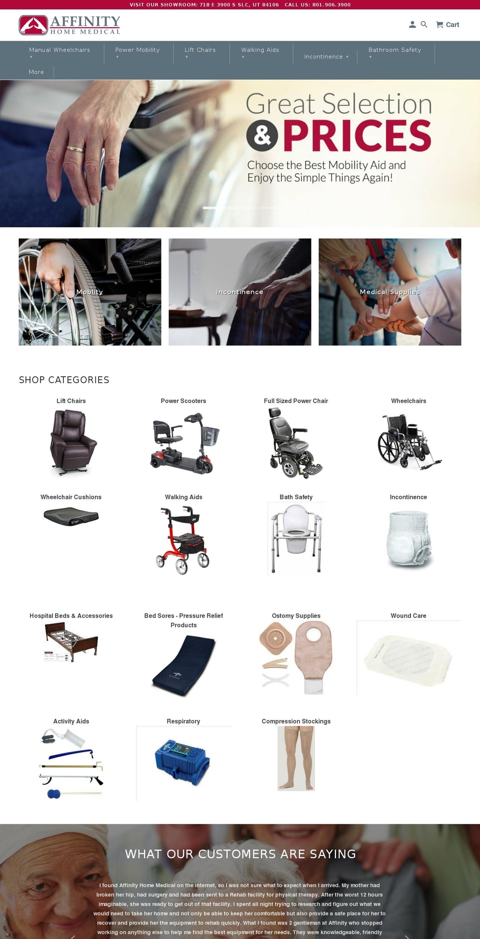 affinitymed.net shopify website screenshot