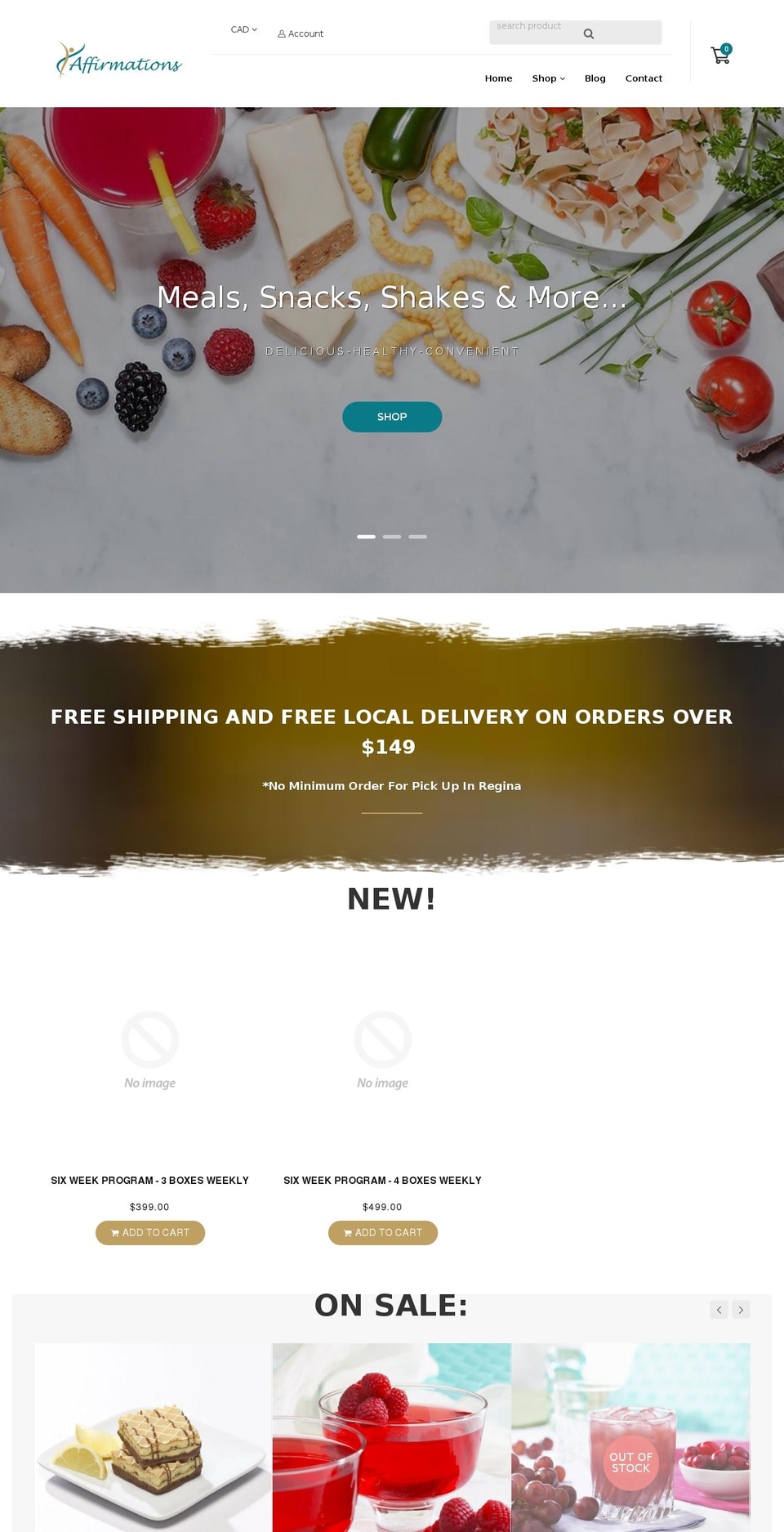 affirmationshealth.com shopify website screenshot