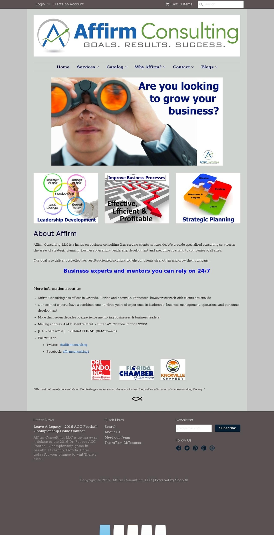 affirmcoaching.com shopify website screenshot