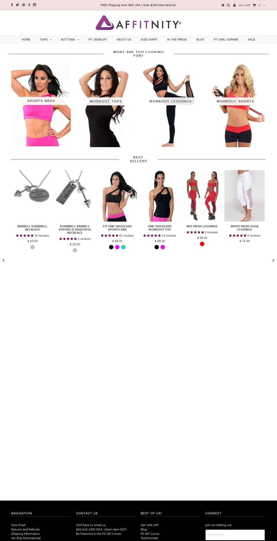 affitnity.com shopify website screenshot