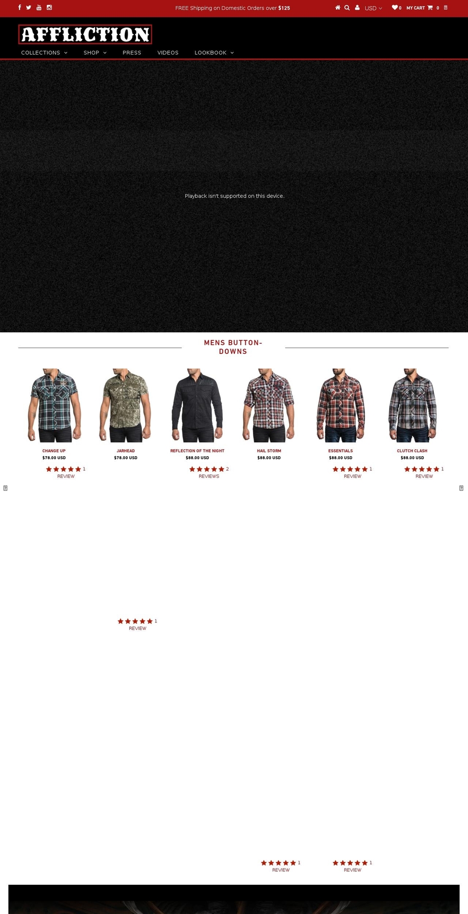 -- - No More Holiday Promos Shopify theme site example afflictionclothing.com