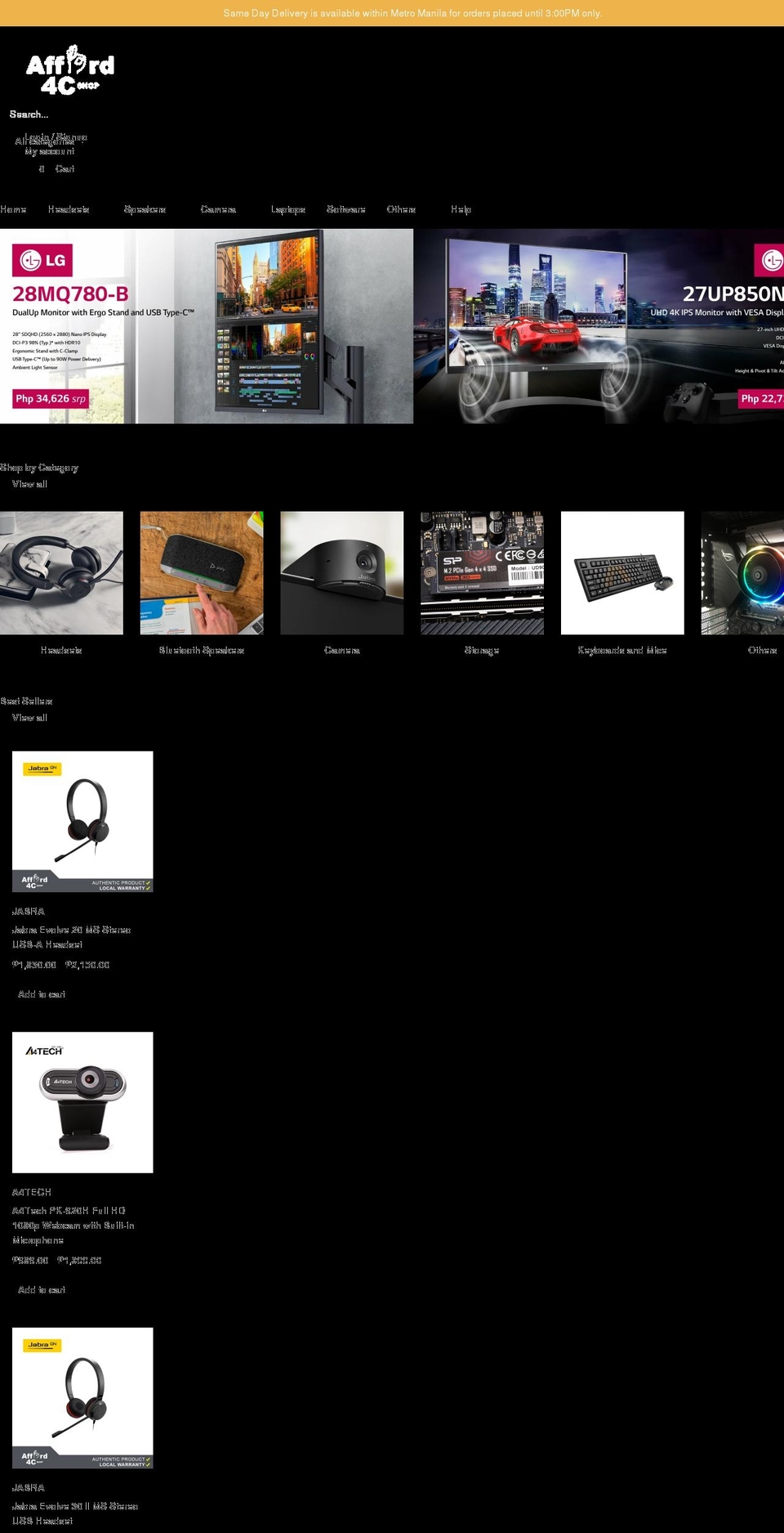 afford.store shopify website screenshot