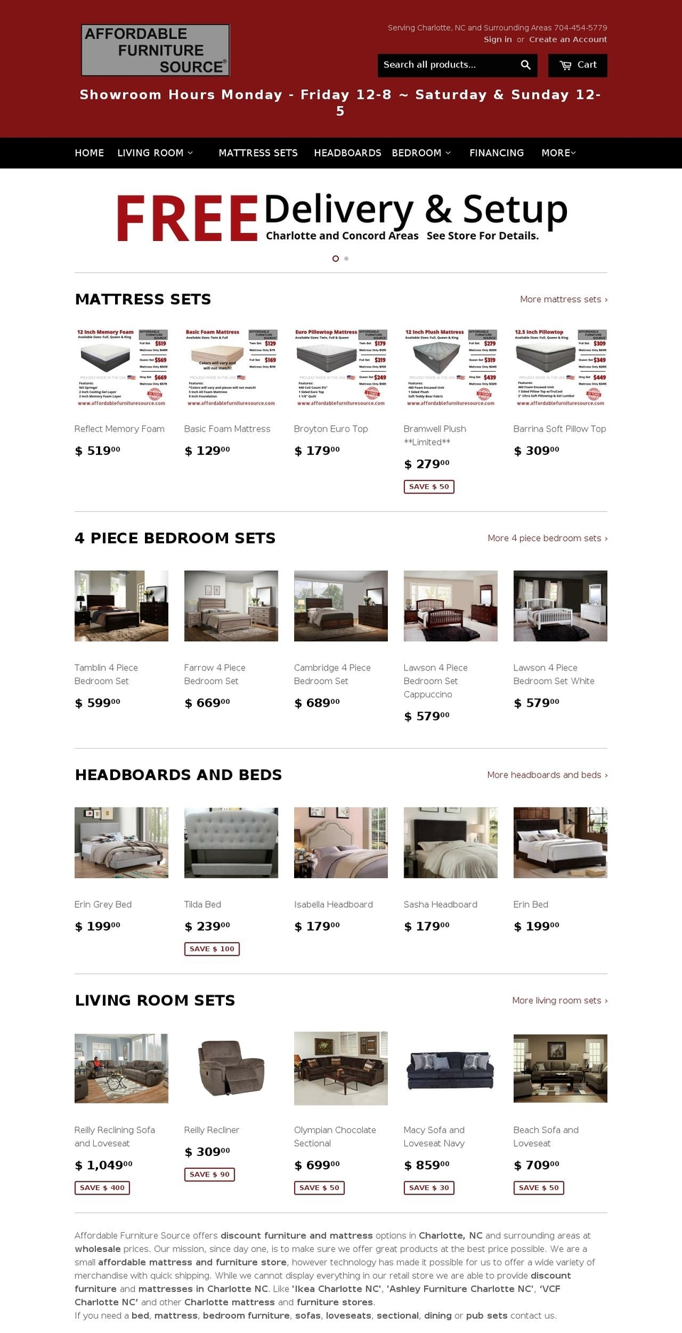 affordablefurnituresource.com shopify website screenshot