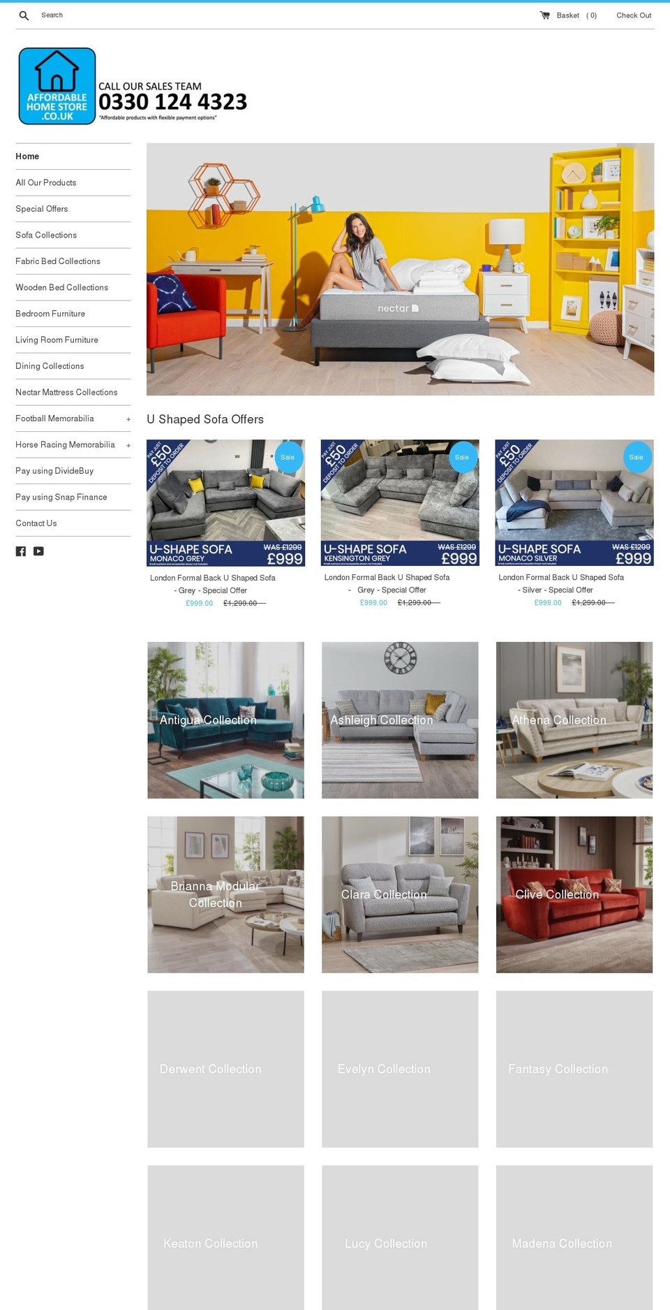 affordablehomestore.co.uk shopify website screenshot