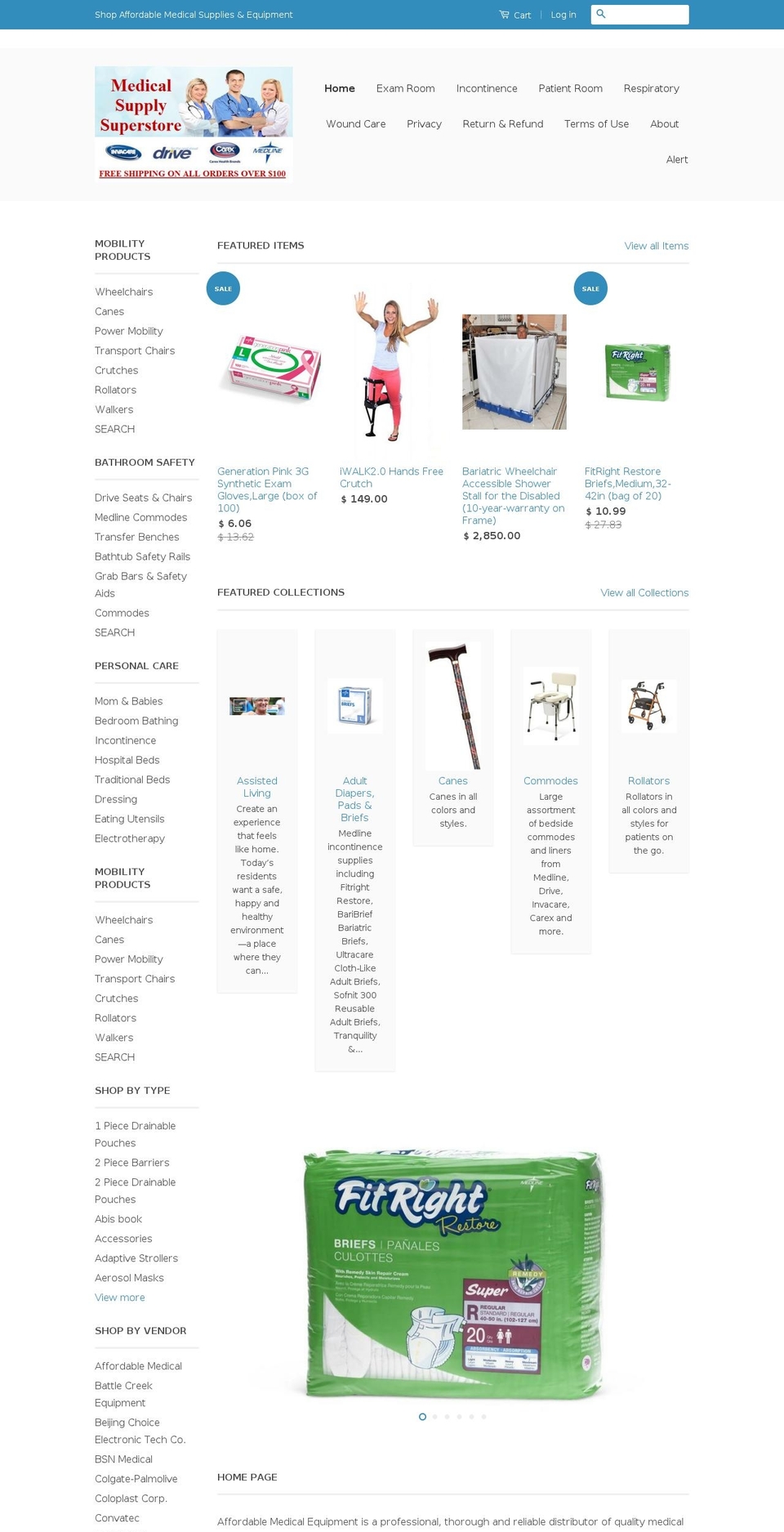 affordablemedical.us shopify website screenshot