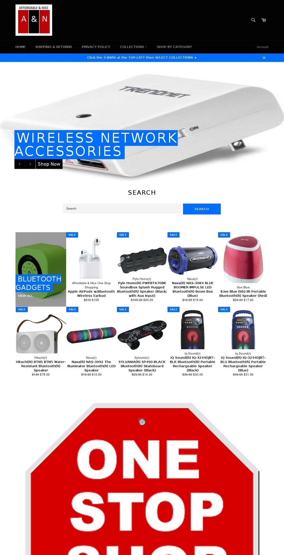 affordablennice.com shopify website screenshot