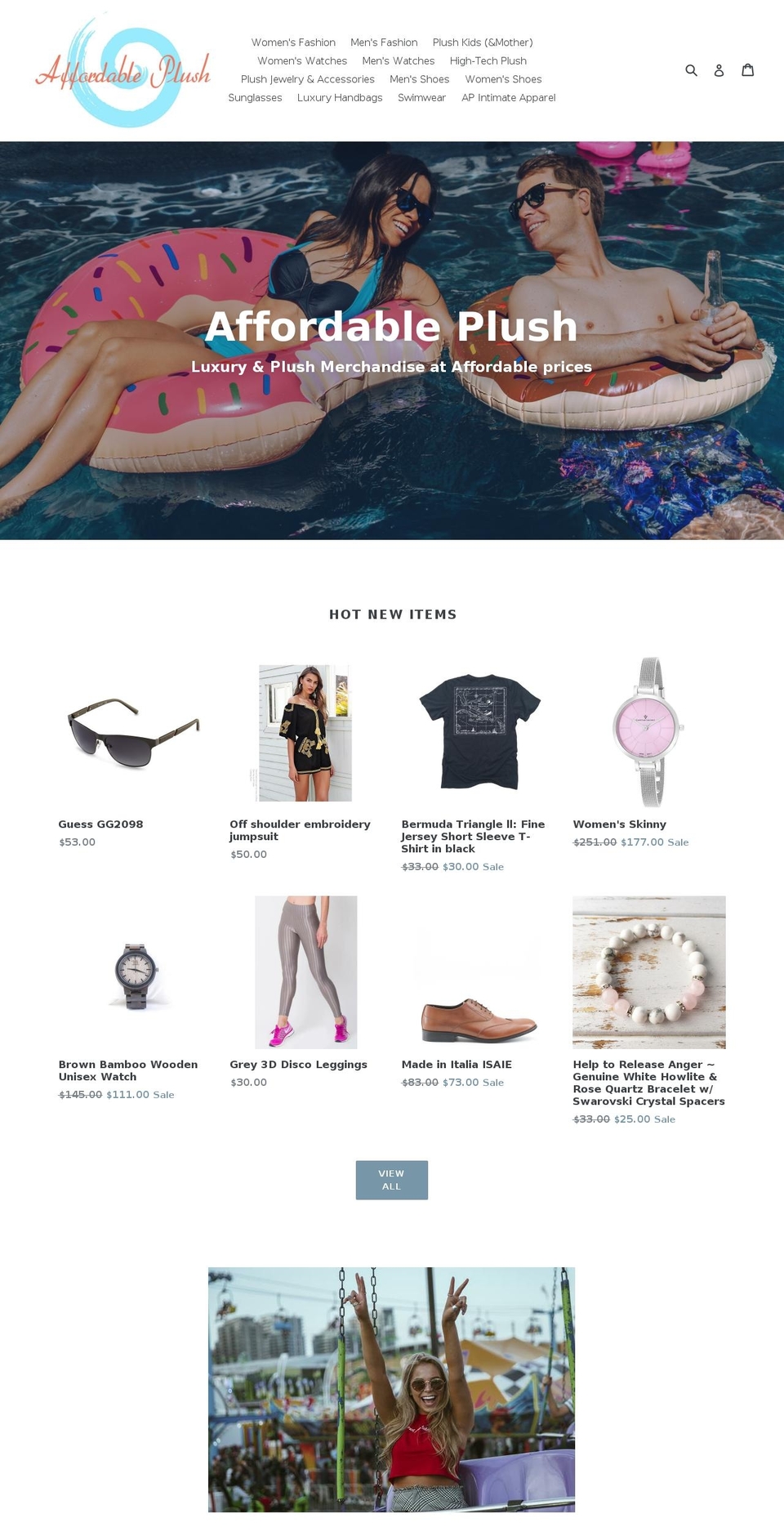 affordableplush.com — Shopify storefront screenshot
