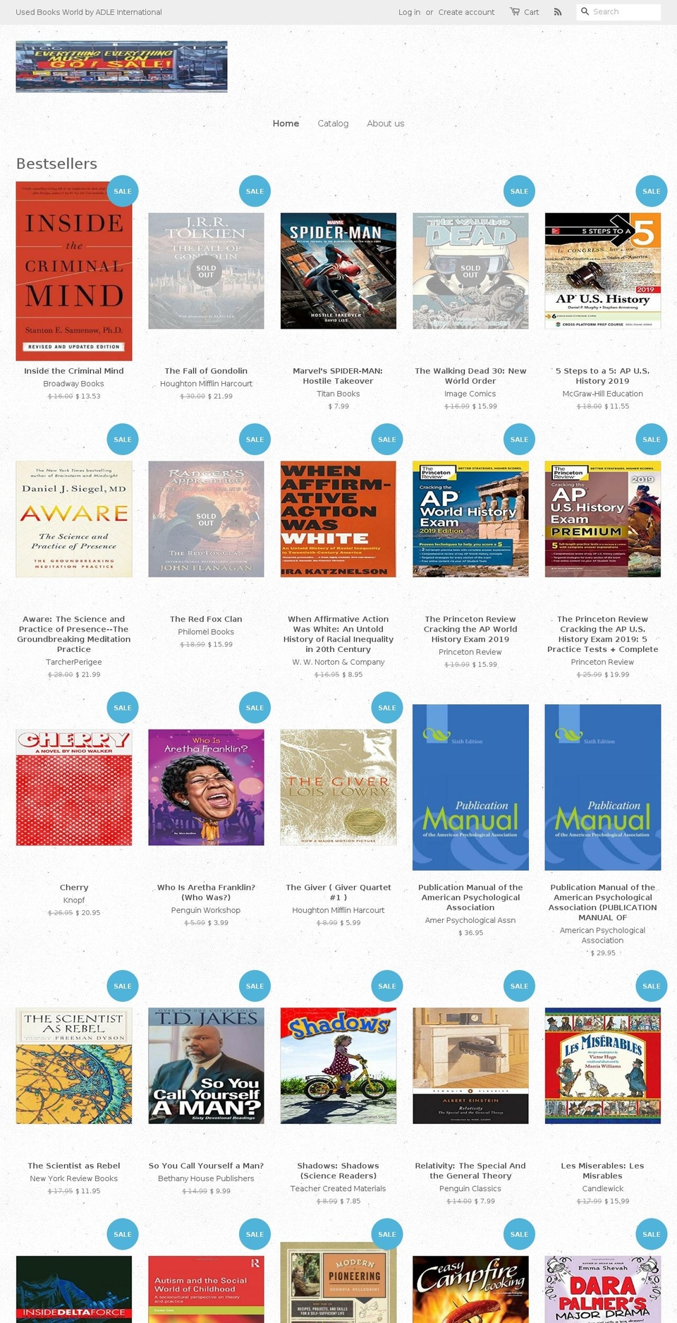 affordableusedbooks.com — Shopify storefront screenshot