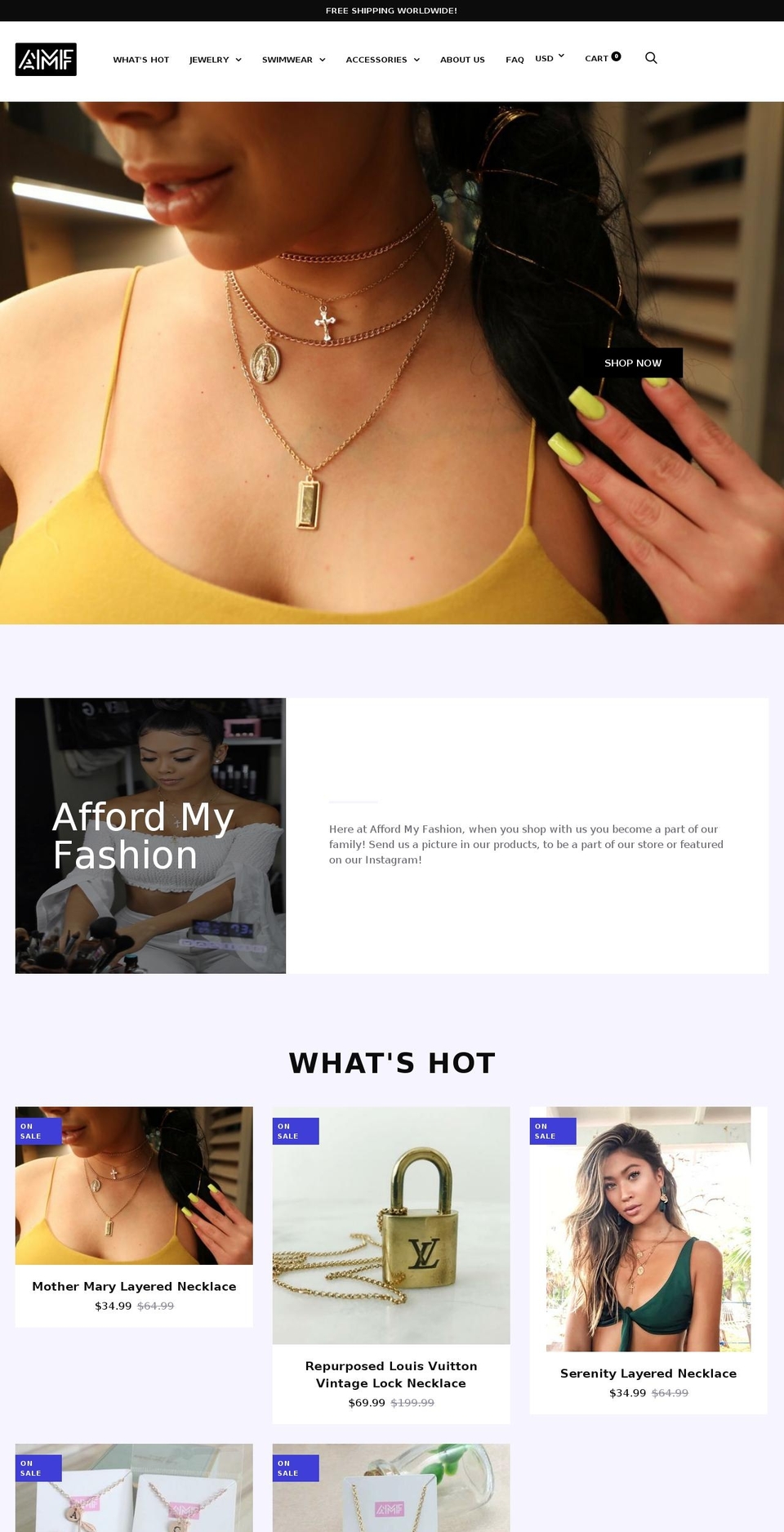 affordmyfashion.com — Shopify storefront screenshot