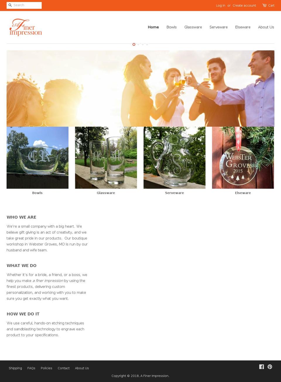 afinerimpression.com — Shopify storefront screenshot