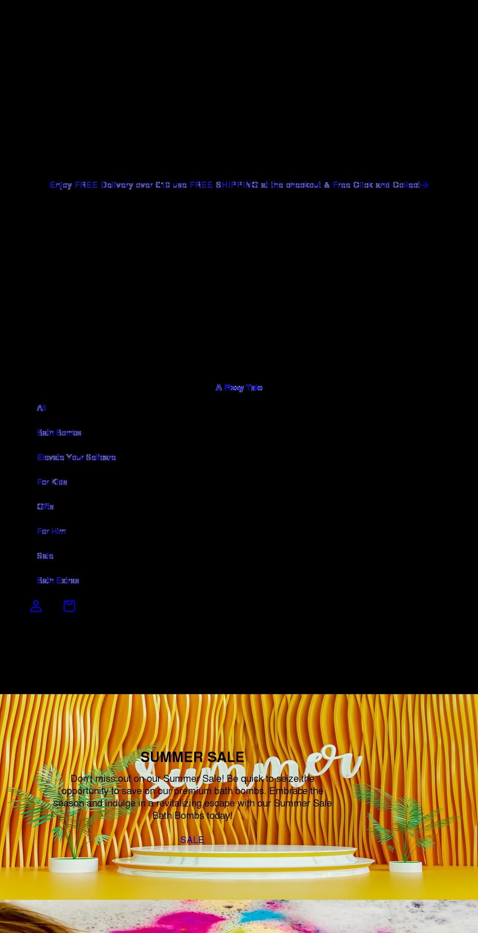 afizzytale.co.uk shopify website screenshot