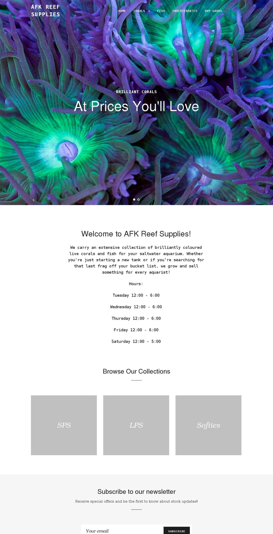 afkreefsupplies.ca shopify website screenshot